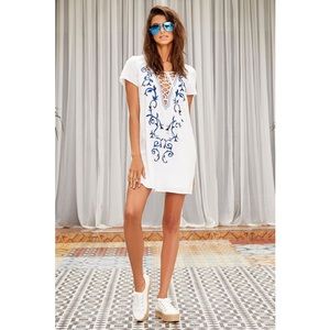 Embroidered Layered Dress